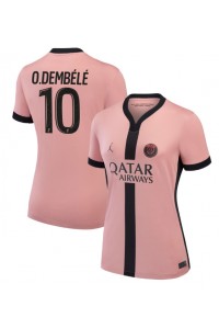 Paris Saint-Germain Ousmane Dembele #10 Voetbaltruitje 3e tenue Dames 2024-25 Korte Mouw